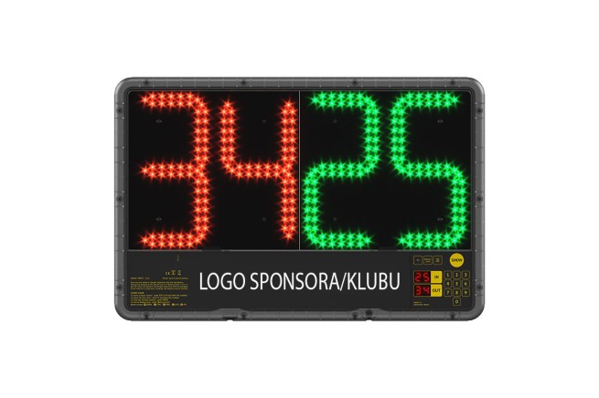ELEKTRONICZNA TABLICA ZMIAN ZAWODNIKÓW - PROFESJONALNA, DWUSTRONNA (2)