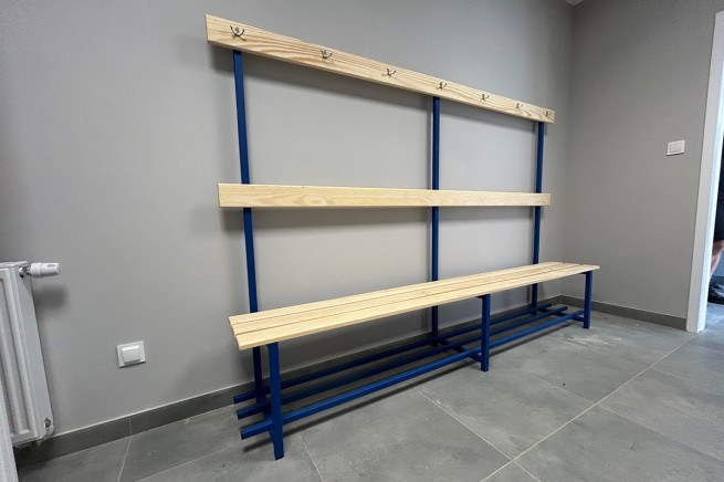 Wieszak szatniowy z ławeczką - jednostronny (6)